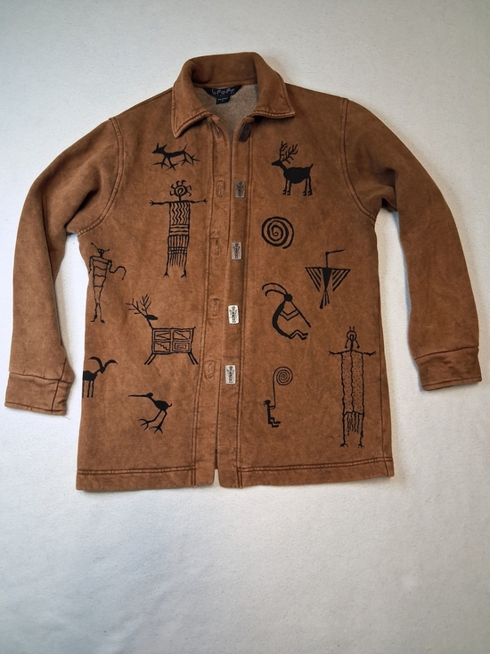 bebe Jackets & Blazers - Vintage 90s Bfofo Designs Tribal Art Shacket - Size S - Made in Canada